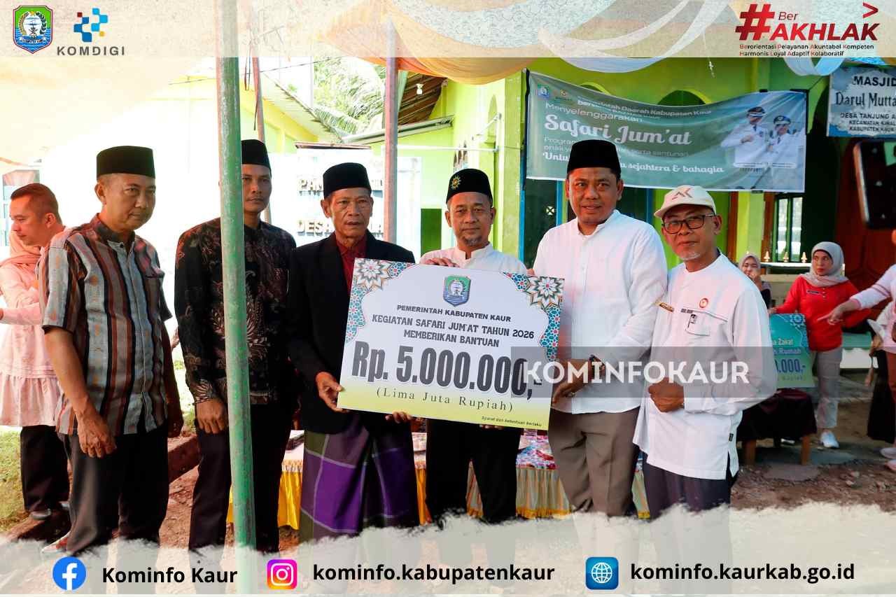 Safari Jumat Perdana 2026, Sekda Sambangi Masjid Darul Muttaqin