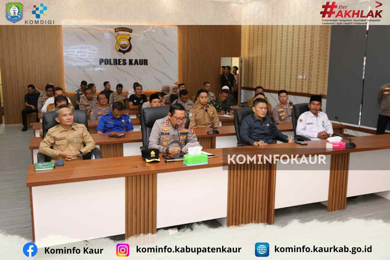Polres Kaur Gelar Rapat Lintas Sektor, 3 Pos Disiapkan untuk Pengamanan Idulfitri