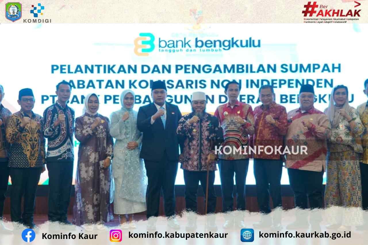 Bupati Gusril Pausi Hadiri Pelantikan Andaru Pranata Sebagai Komisaris Nonindependen Bank Bengkulu