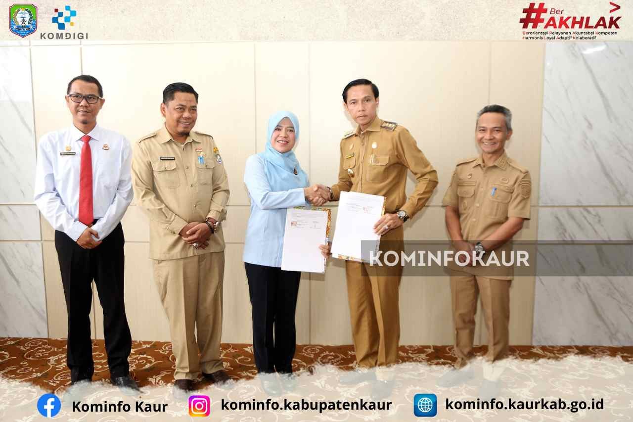 Perkuat Tata Kelola Pemerintahan, Pemkab Kaur dan Kejari Kaur Teken MoU Bidang Datun