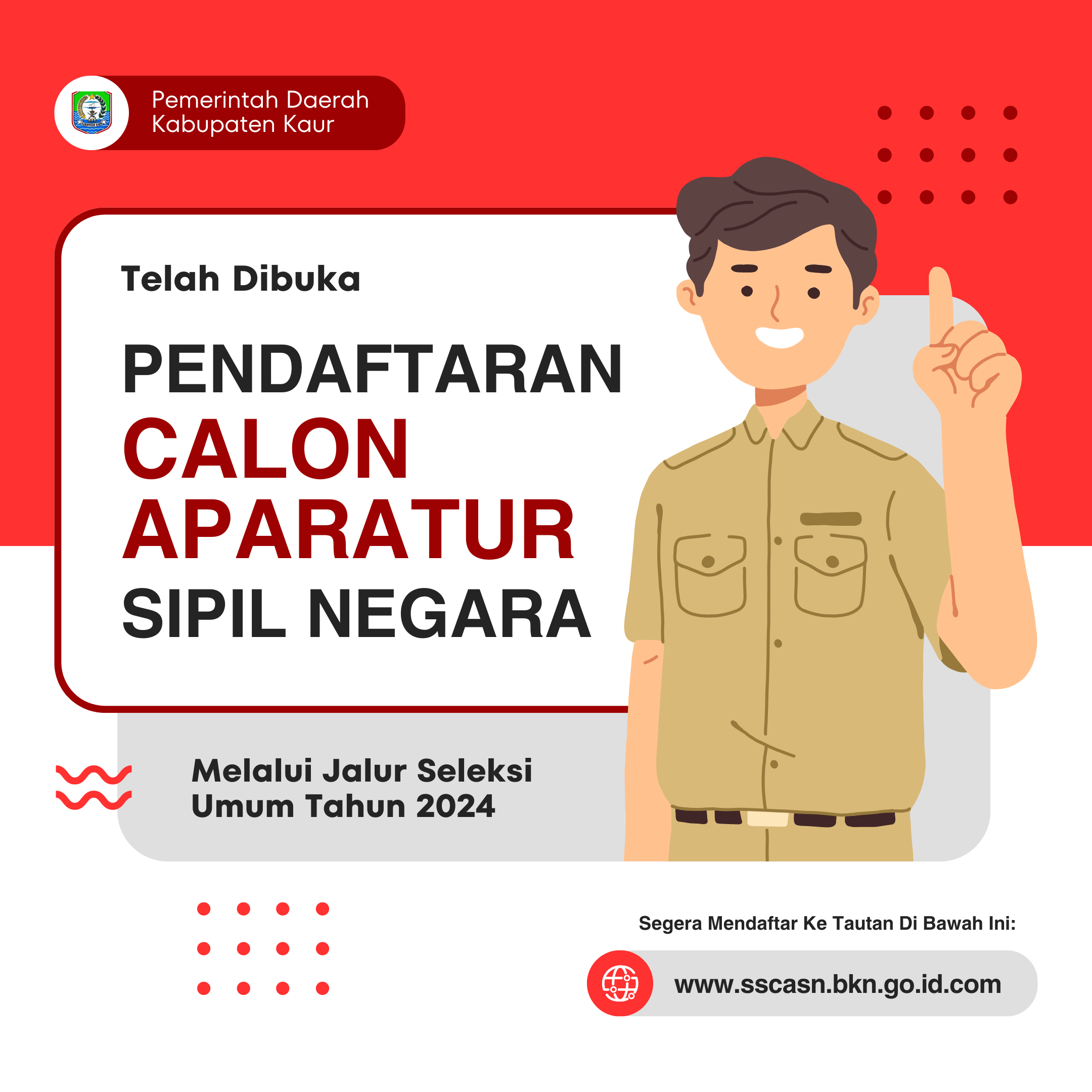 Pengumuman Penerimaan CPNS Kabupaten Kaur Tahun  2024