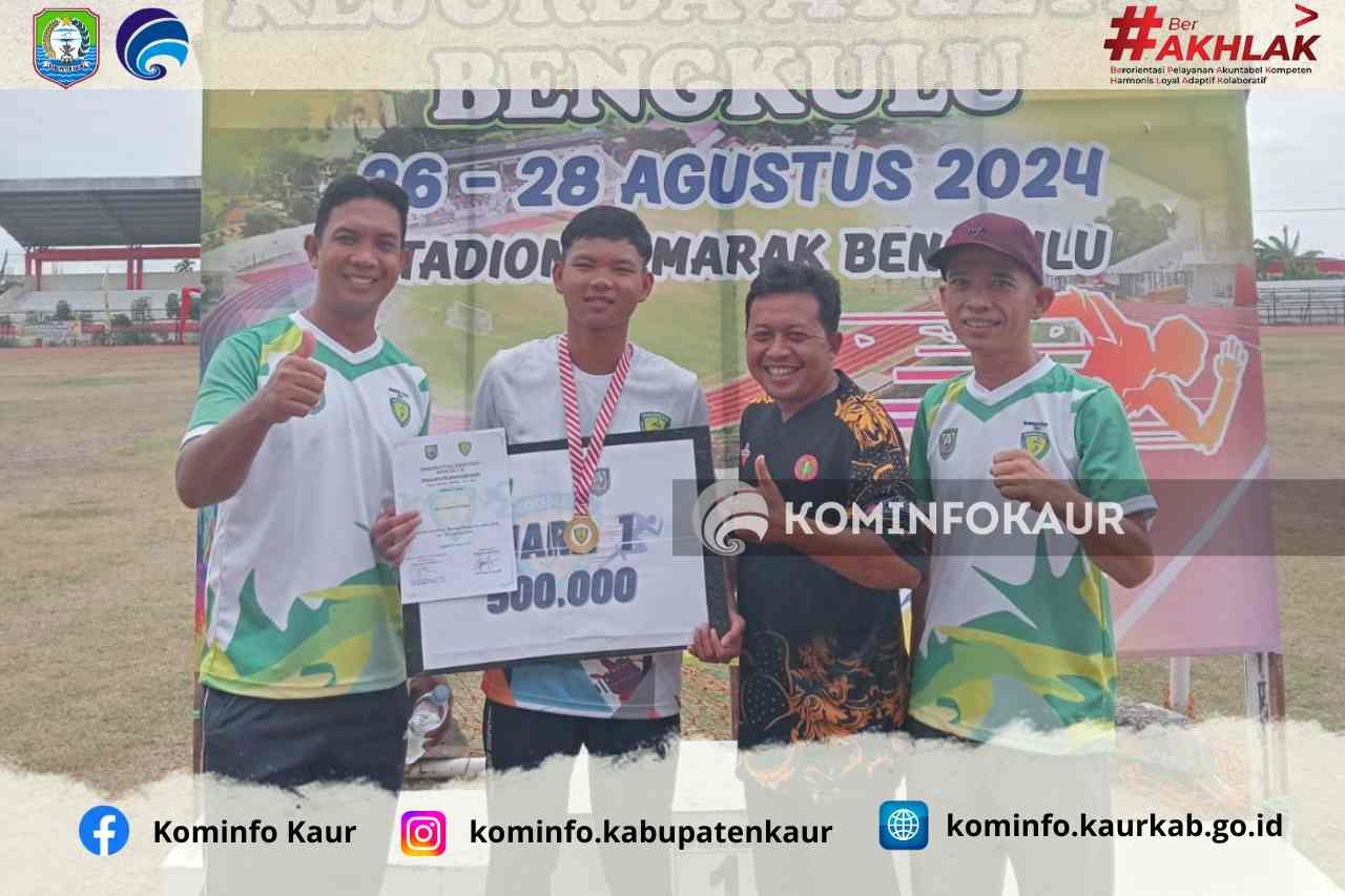 Kejurda Atlentik Bengkulu 2024, Atlet Kaur Bawa Pulang Dua Medali