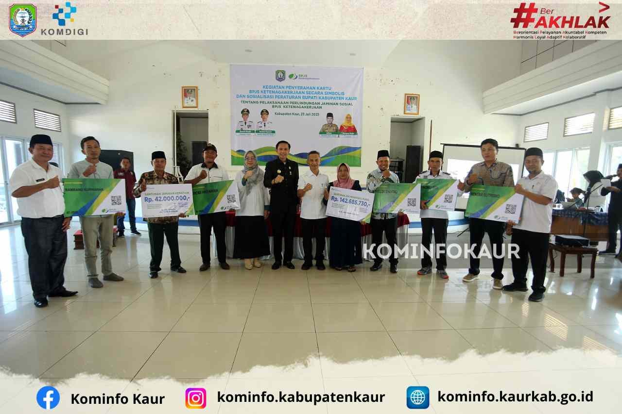 Pemkab Kaur Lindungi 2778 Pekerja Rentan Dengan BPJS Ketenagakerjaan 