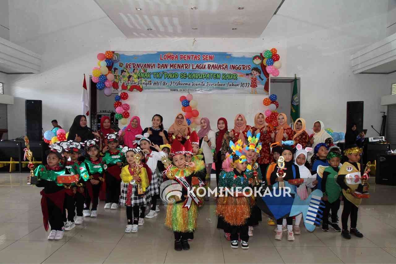 Sambut HUT Ke-23, DWP Kaur Gelar Lomba Pensi Tingkat TK/PAUD