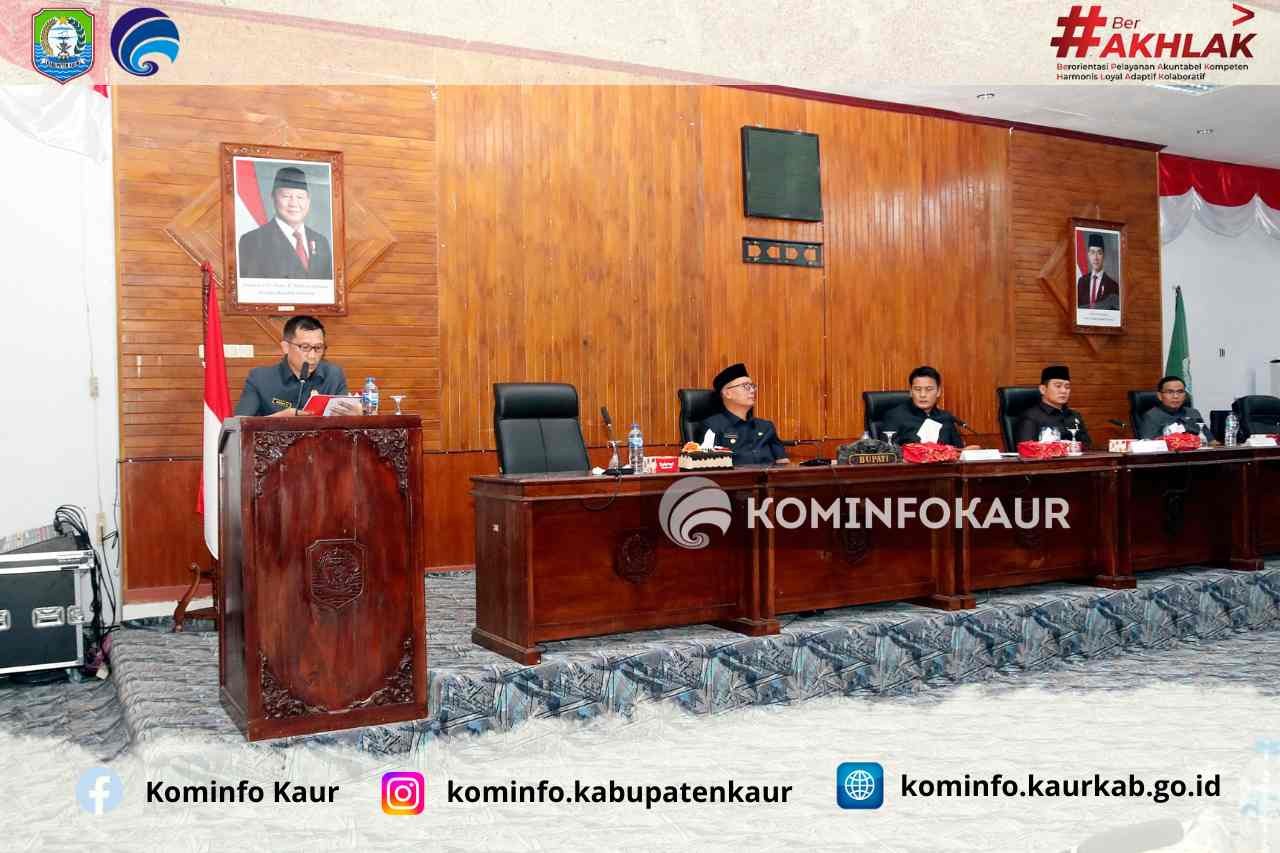 Kompak, Tujuh Fraksi DPRD Kaur Sepakat Raperda APBD 2025 Lanjut Pembahasan 