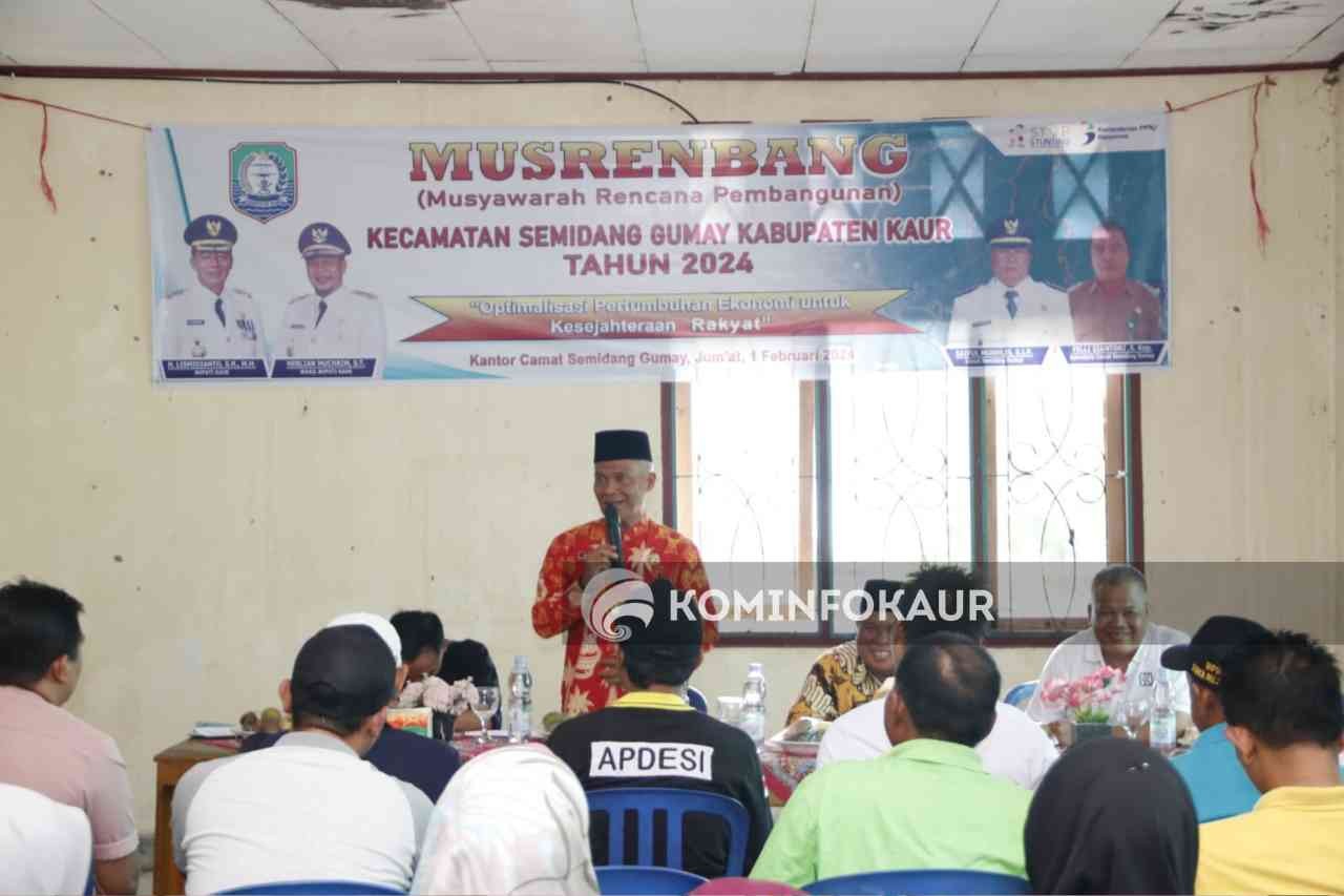 Musrenbangcam Semidang Gumay, Ada 13 Kegiatan Prioritas Yang Diusulkan 