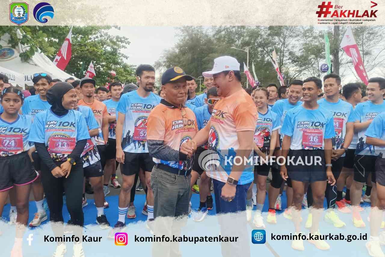 Asisten I Hadiri Fun Run 10K  HUT ke-19 Bakamla RI di Bengkulu