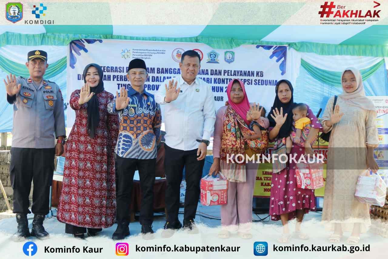 BKKBN Bengkulu Bersama Pemda Kaur Gelar Pelayanan KB dan Pengobatan Gratis di Wilayah Perbatasan