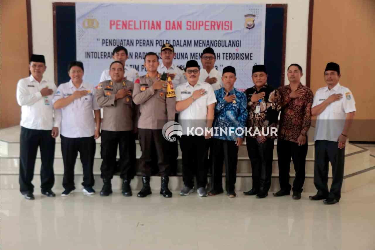 Waspada Intoleransi dan Radikalisme, Puslitbang Polri Kunjungi Polres Kaur