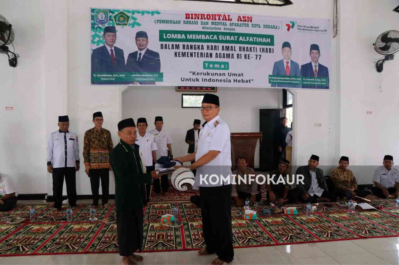 Lomba Baca Surat Al Fatihah, Kadis Kominfo Juara Tiga 