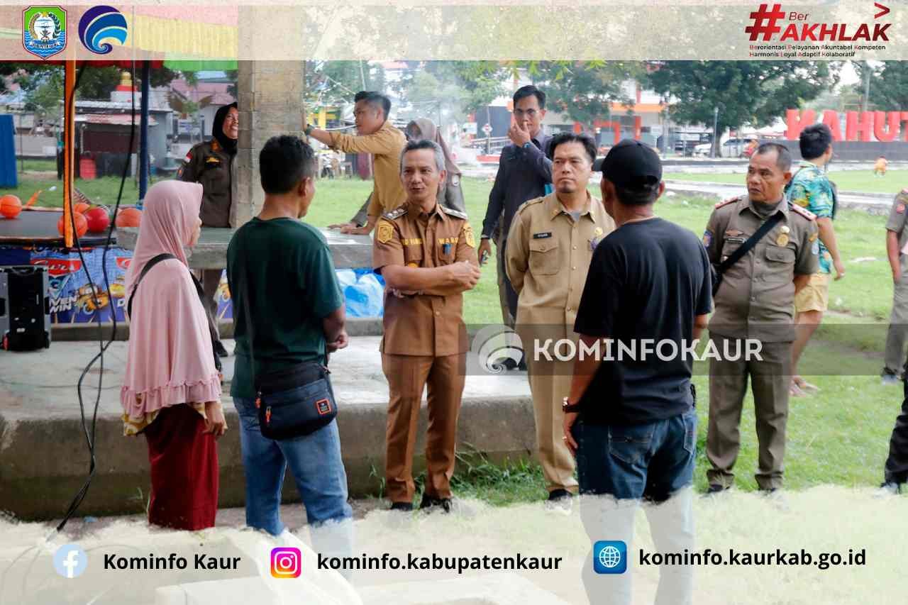 Pedagang Lapangan Merdeka di Sidak Wabup