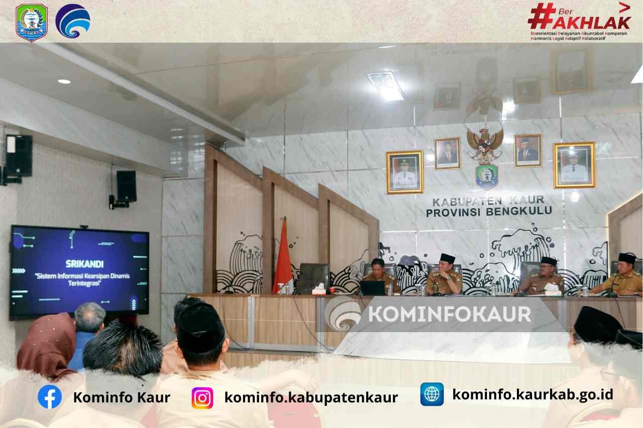 Wujudkan Pelayanan Pemerintahan Berbasis Elektronik, Pemkab Kaur Launching Aplikasi SRIKANDI