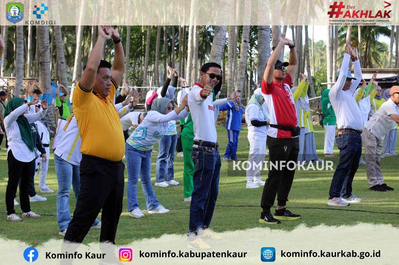 Senam Bersama Meriahkan Peringatan HKN ke-61 di Kabupaten Kaur