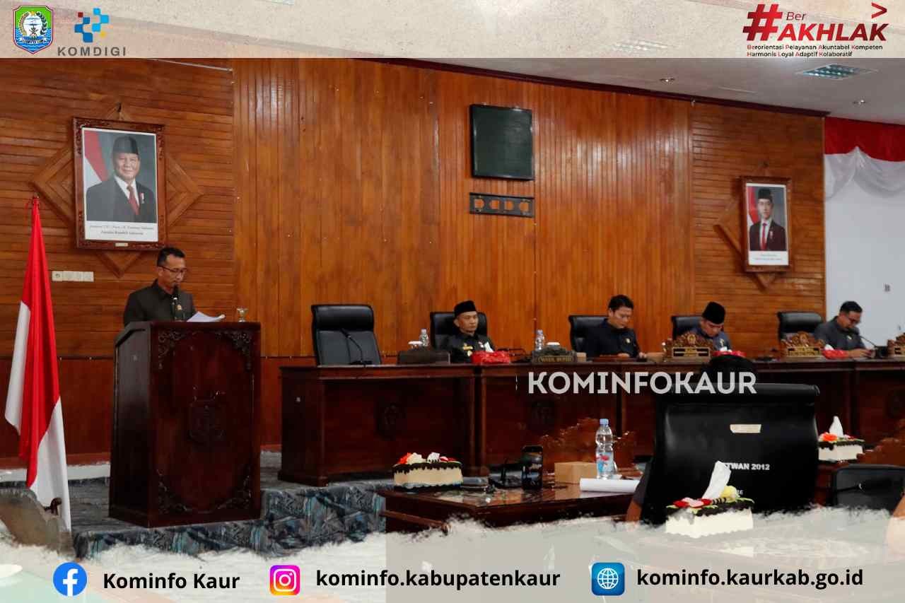Paripurna DPRD Kaur, Tujuh Fraksi Sepakat Dua Raperda Dibahas ke Tahap Lebih Lanjut