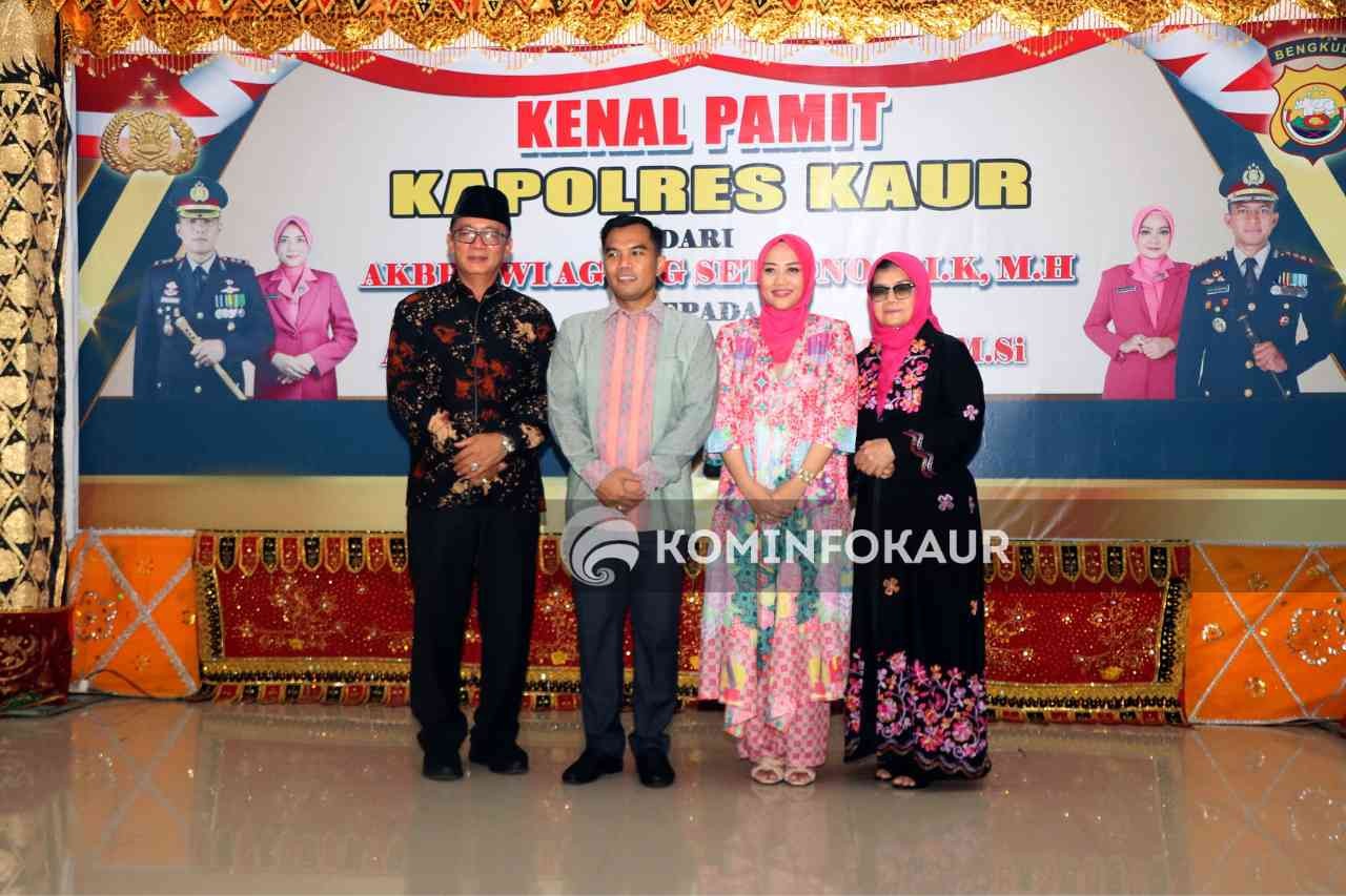 Kenal Pamit Kapolres Kaur, Bupati Harapkan Sinergitas Semakin Meningkat