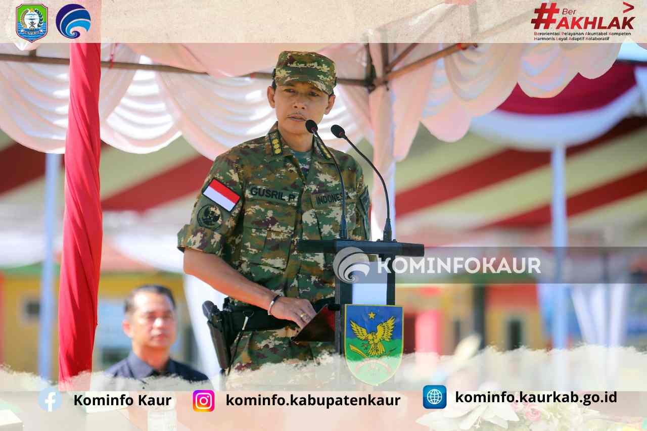 Bupati Kaur Buka TMMD Ke-124 Kodim 0408/BSK di Desa Bandu Agung 