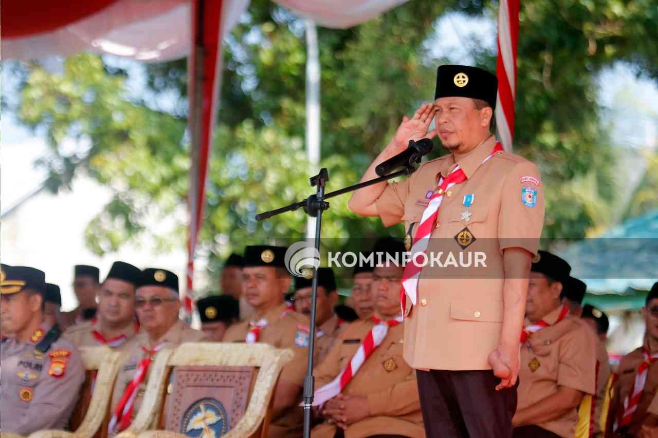 Jadi Irup Hari Pramuka Ke-62, Plt Bupati Sampaikan Amanat Buwas