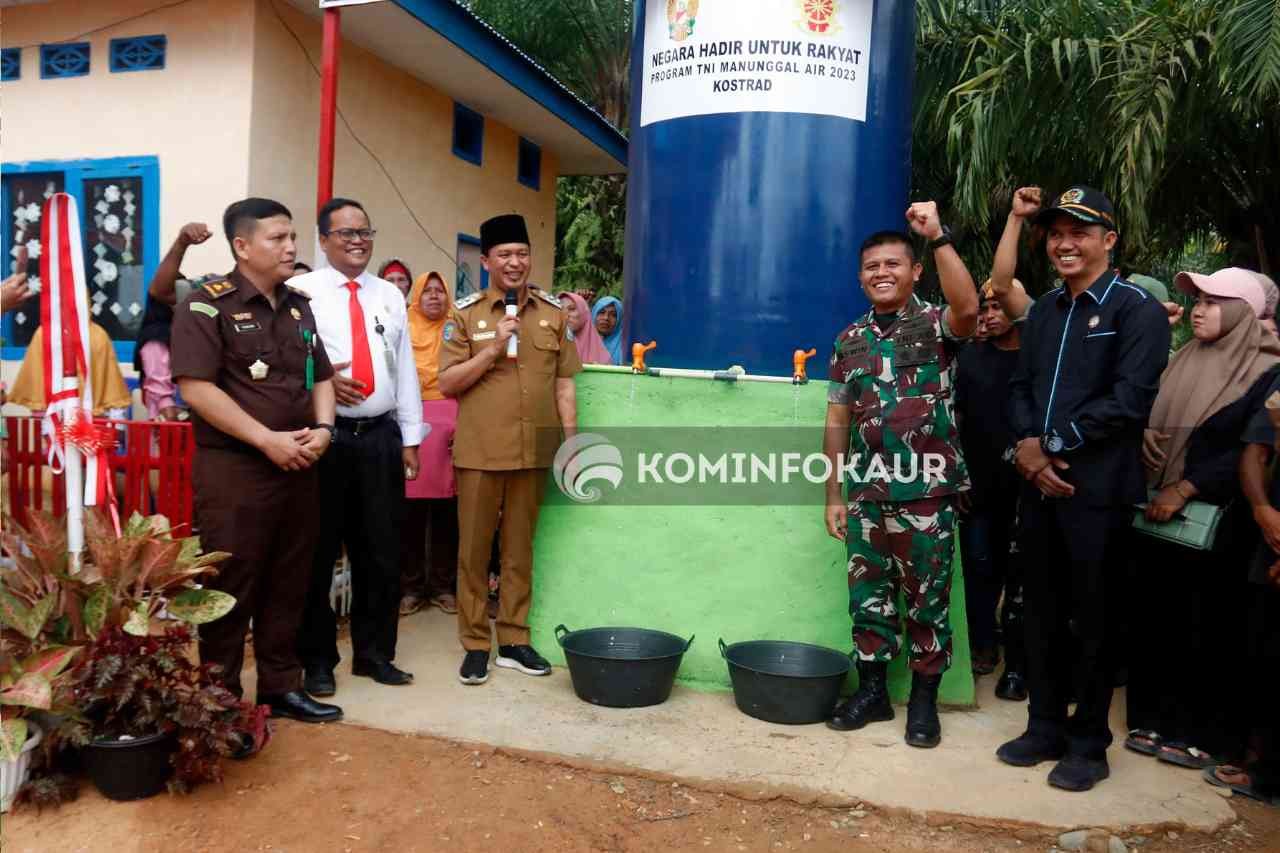 TNI AD Manunggal Air, 130 KK Nikmati Air Bersih