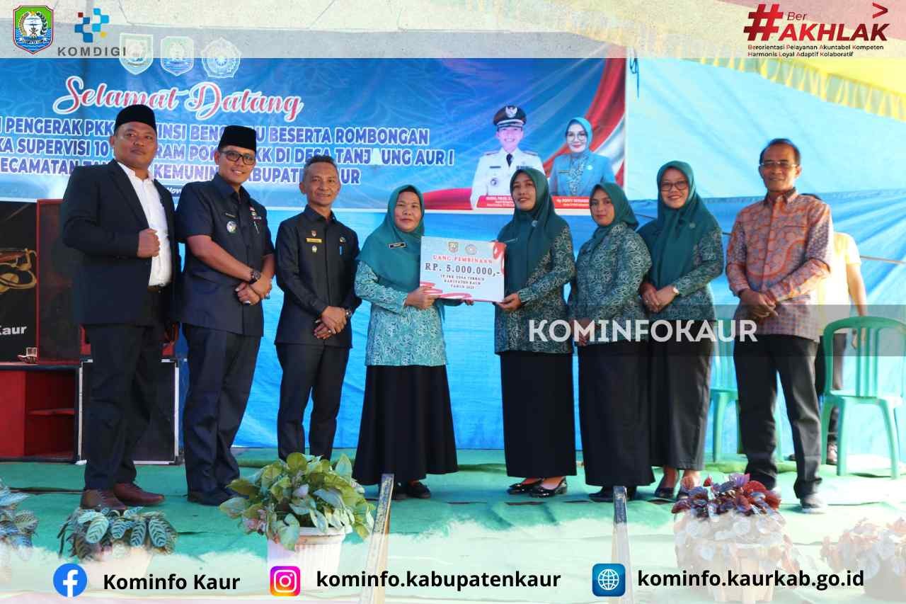 Pembinaan Pelaksanaan 10 Program Pokok PKK, TP PKK Provinsi Bengkulu Supervisi Desa Tanjung Aur I