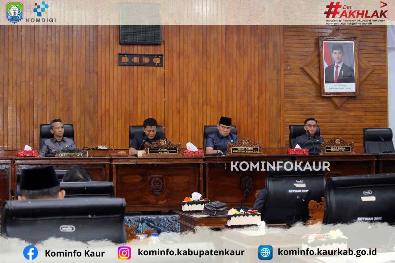 Kompak, Tujuh Fraksi DPRD Kaur Sepakat Ranperda RPJMD 2025-2029 2025 Lanjut Pembahasan