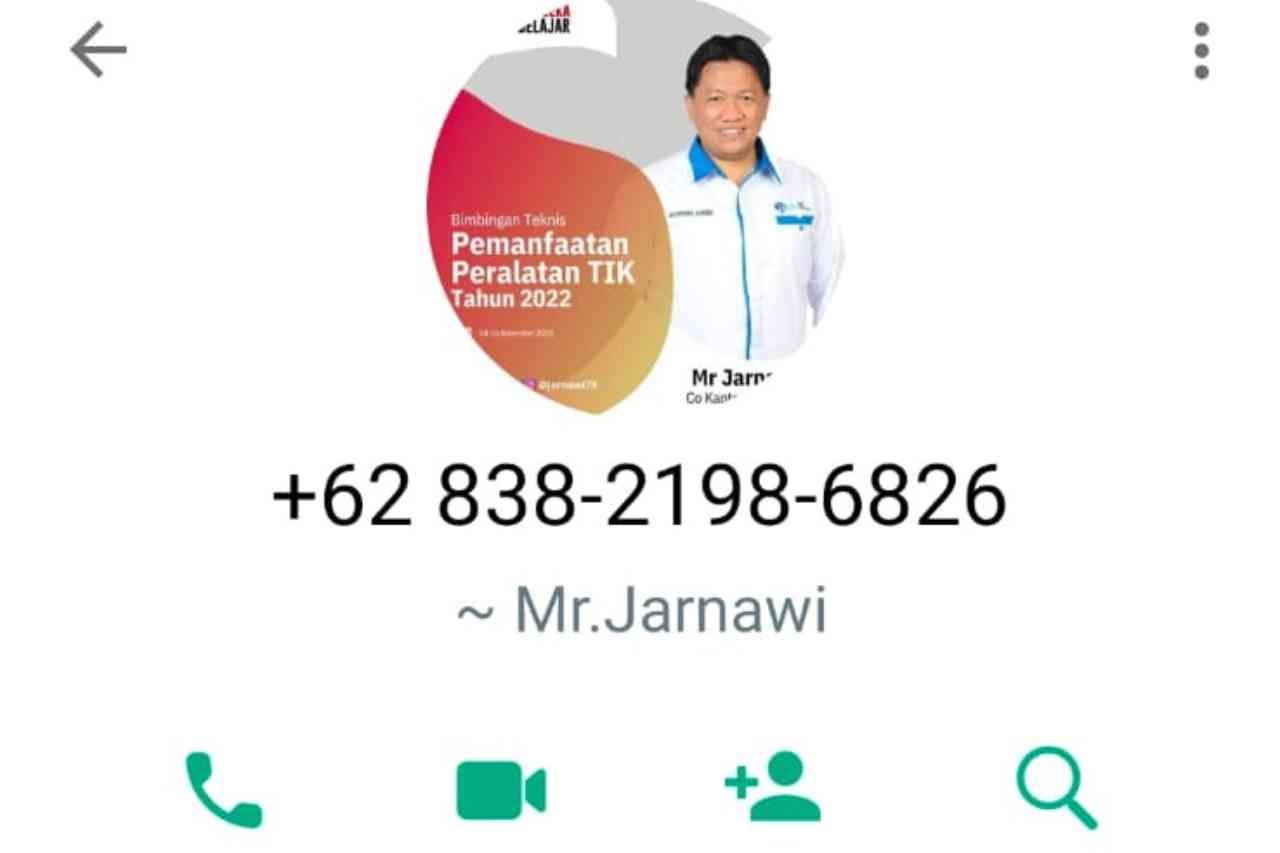 Giliran Nama dan Foto Kadis Kominfo Dicatut Orang Tak Dikenal di Whatsapp