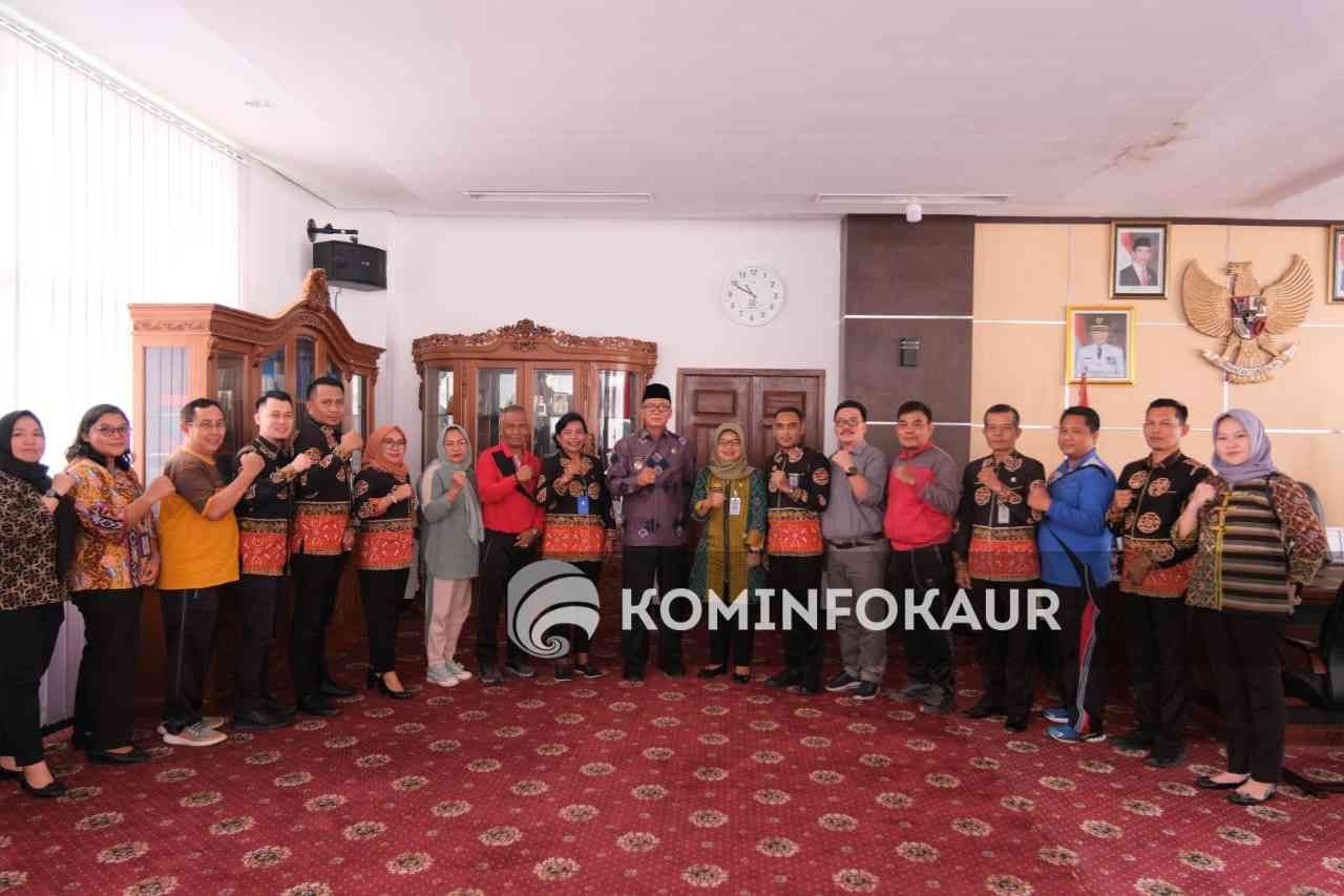Koordinasi Layanan AHU dan KI, Kemenkumham Bengkulu Kunjungi Bupati Kaur